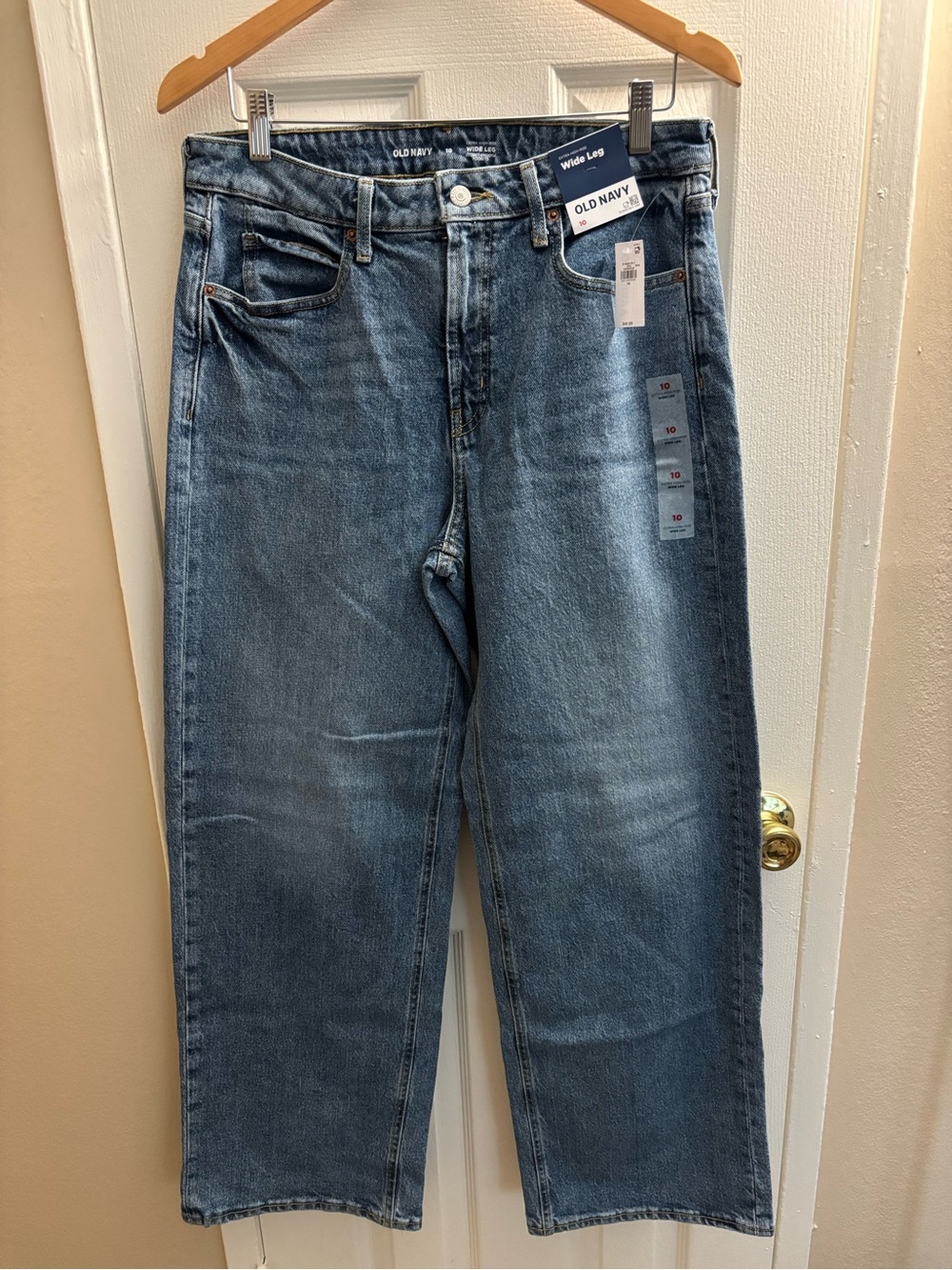 Old Navy Women's Medium Blue Wide Leg Jeans